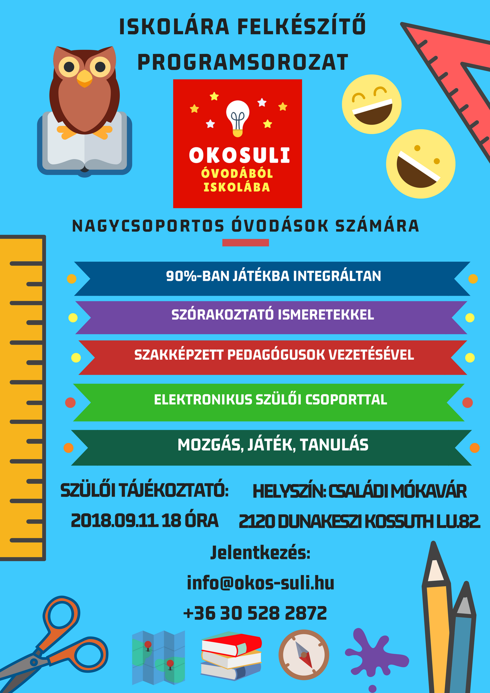 Családi Mókavár órarendje Családi Mókavár órarend